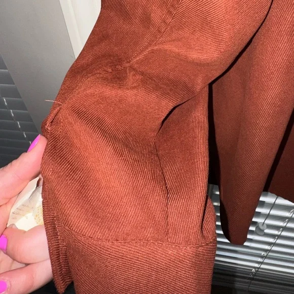 Altar'd State Rust Button-Up Shacket - Picture 3 of 6